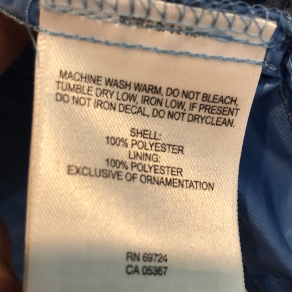 COLUMBIA Lightweight Windbreaker Blue size medium - Picture 7 of 8
